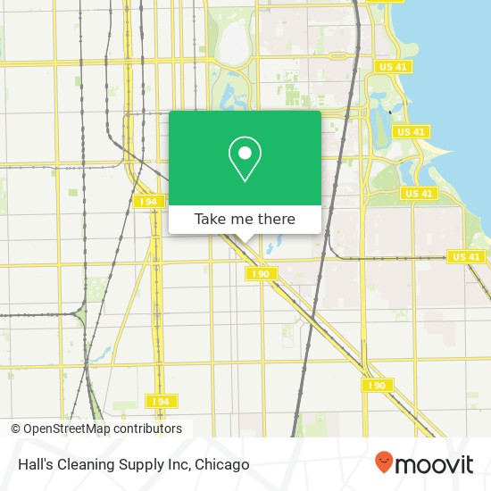 Mapa de Hall's Cleaning Supply Inc