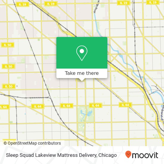 Mapa de Sleep Squad Lakeview Mattress Delivery
