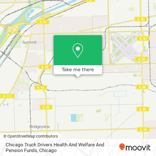 Mapa de Chicago Truck Drivers Health And Welfare And Pension Funds