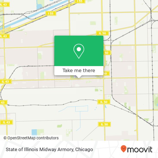 Mapa de State of Illinois Midway Armory