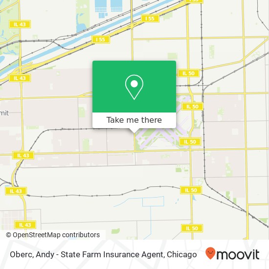 Oberc, Andy - State Farm Insurance Agent map