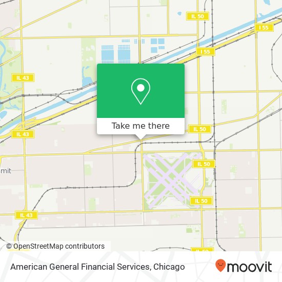 American General Financial Services map