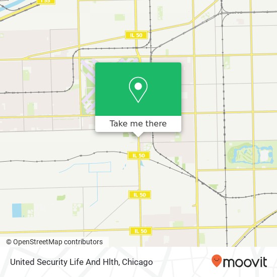 United Security Life And Hlth map