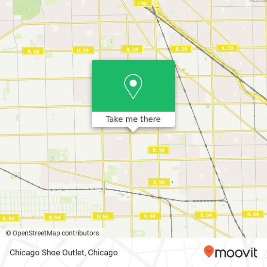 Chicago Shoe Outlet map