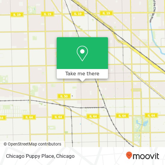 Mapa de Chicago Puppy Place