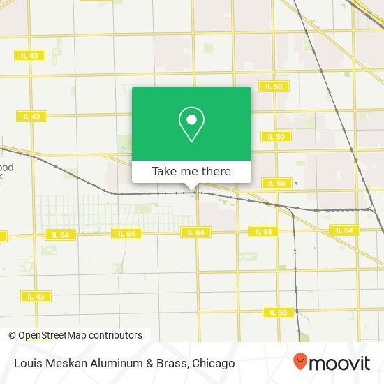 Mapa de Louis Meskan Aluminum & Brass