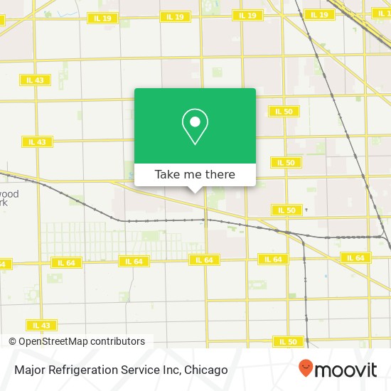 Major Refrigeration Service Inc map