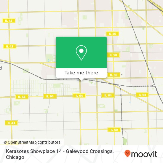 Kerasotes Showplace 14 - Galewood Crossings map