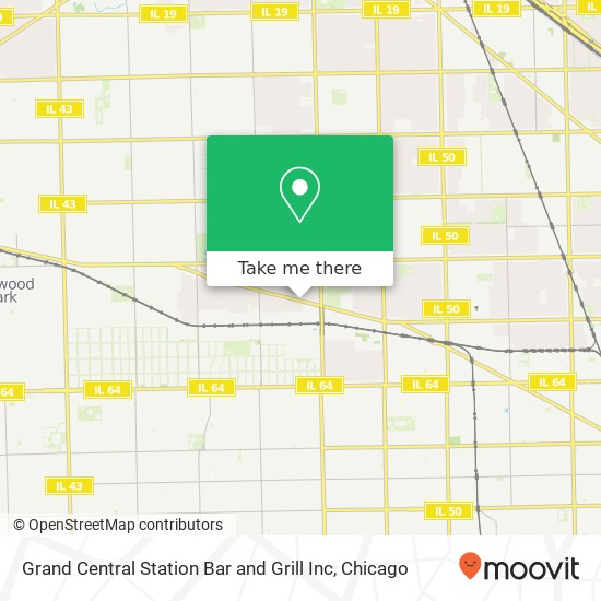 Grand Central Station Bar and Grill Inc map