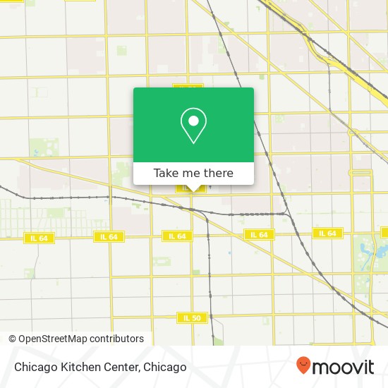 Chicago Kitchen Center map
