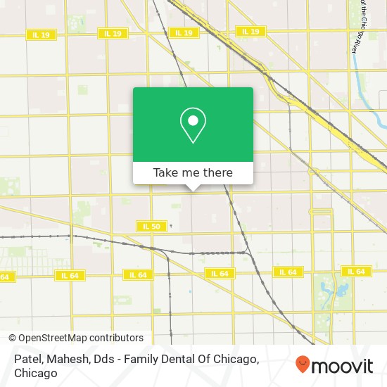 Mapa de Patel, Mahesh, Dds - Family Dental Of Chicago