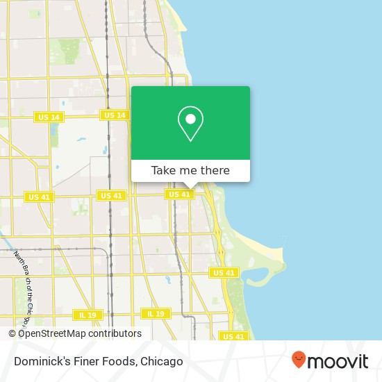 Dominick's Finer Foods map