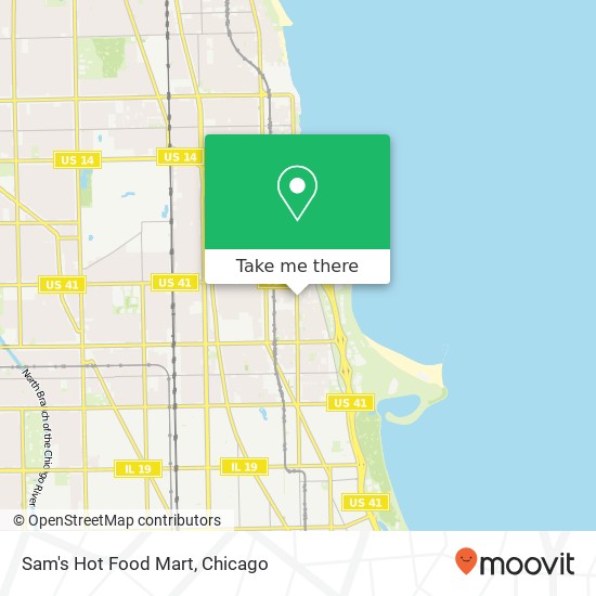 Sam's Hot Food Mart map