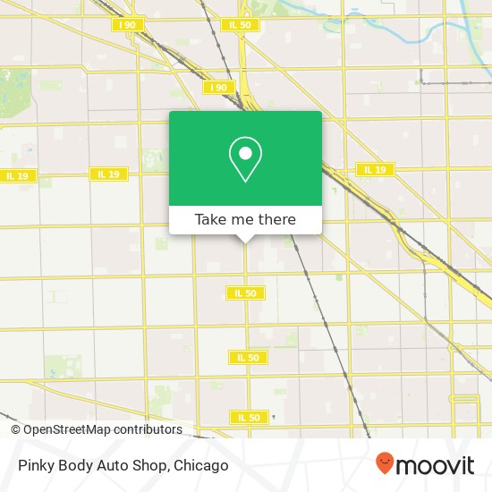 Pinky Body Auto Shop map