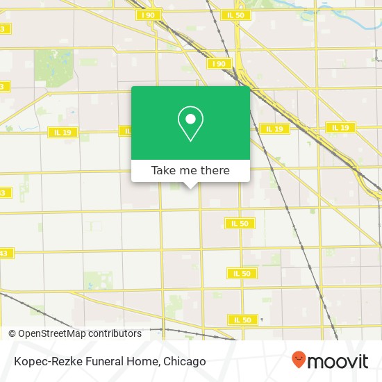 Kopec-Rezke Funeral Home map