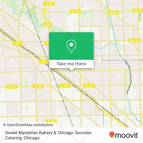 Sweet Mysteries Bakery & Chicago Savories Catering map