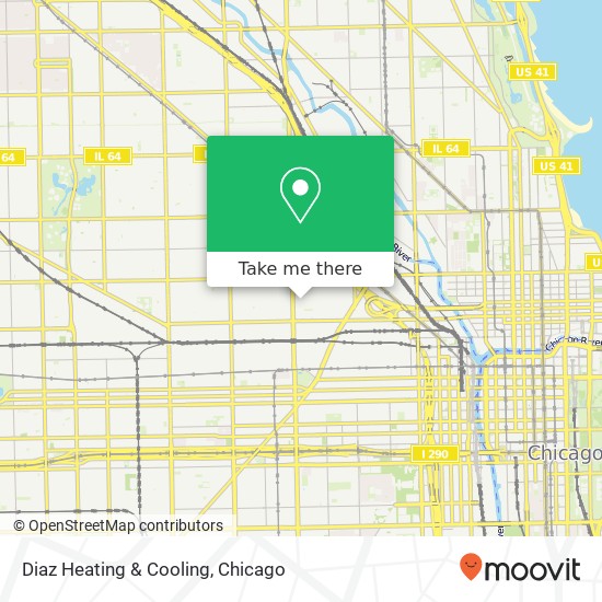 Diaz Heating & Cooling map