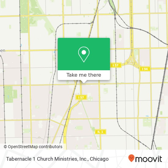 Mapa de Tabernacle 1 Church Ministries, Inc.