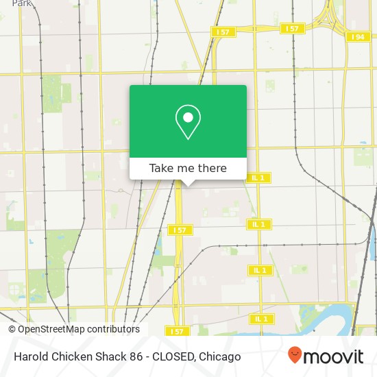 Mapa de Harold Chicken Shack 86 - CLOSED