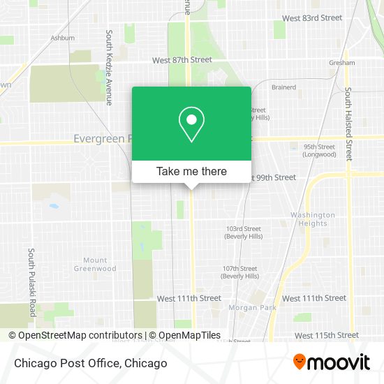 Mapa de Chicago Post Office