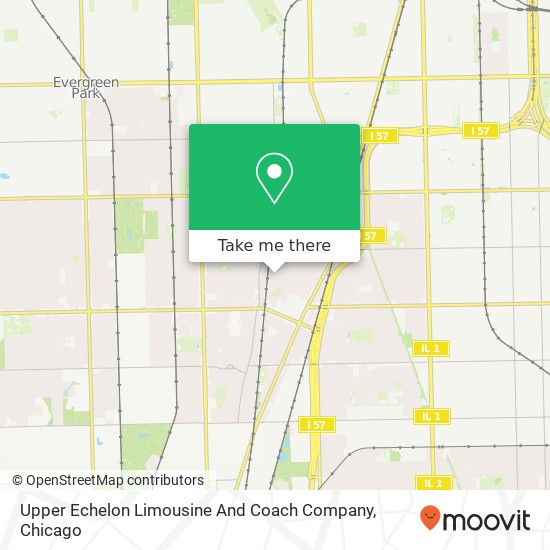 Upper Echelon Limousine And Coach Company map