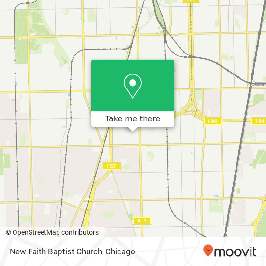 New Faith Baptist Church map
