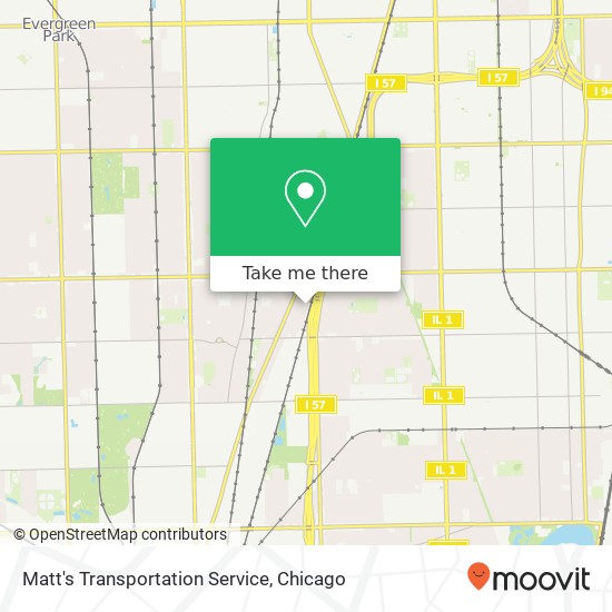 Matt's Transportation Service map