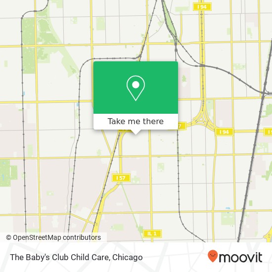 The Baby's Club Child Care map