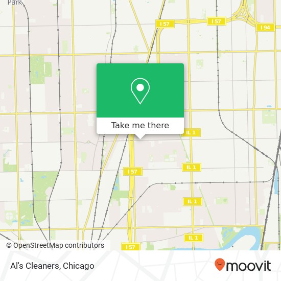 Al's Cleaners map