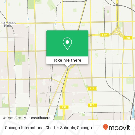 Mapa de Chicago International Charter Schools