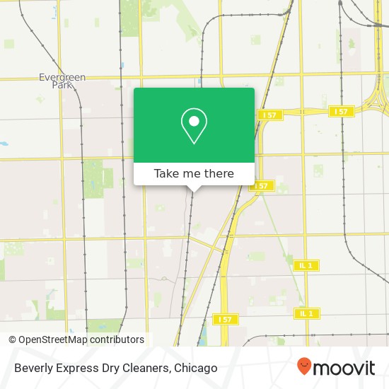 Beverly Express Dry Cleaners map