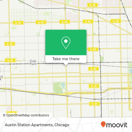 Mapa de Austin Station Apartments