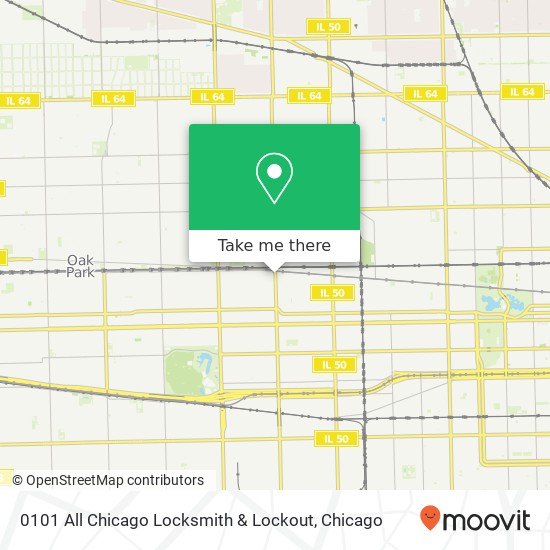 0101 All Chicago Locksmith & Lockout map