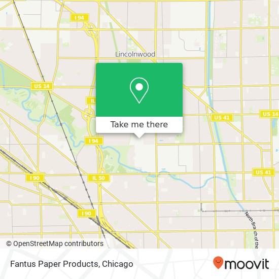 Fantus Paper Products map