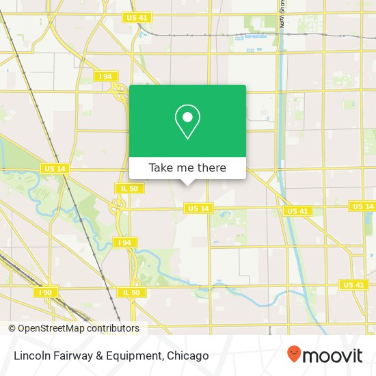 Lincoln Fairway & Equipment map