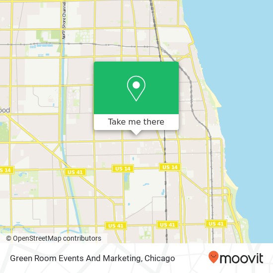 Mapa de Green Room Events And Marketing