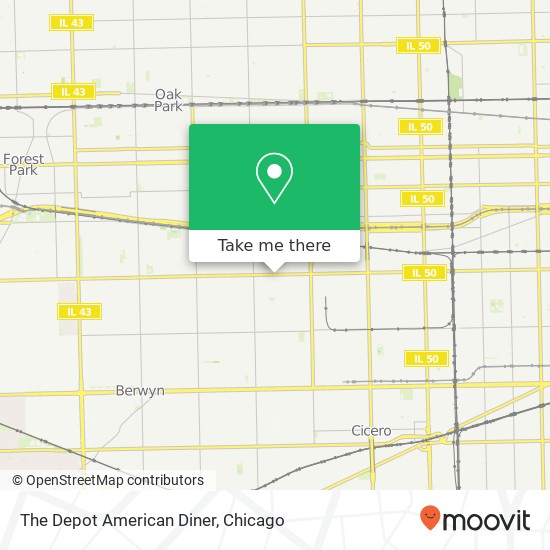 The Depot American Diner map