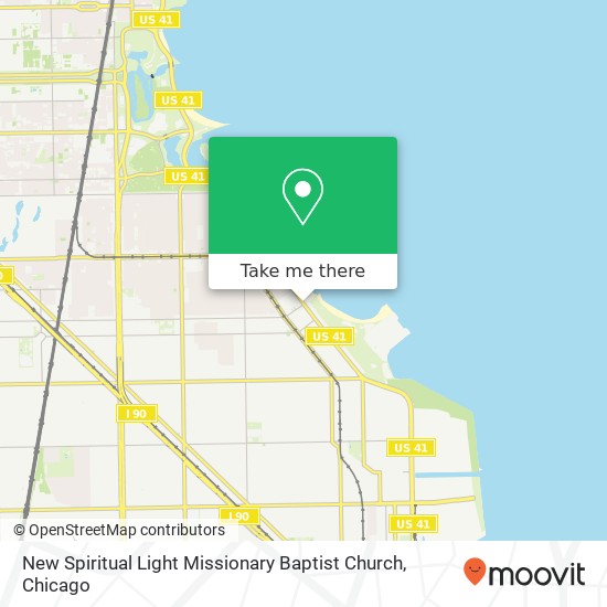 New Spiritual Light Missionary Baptist Church map