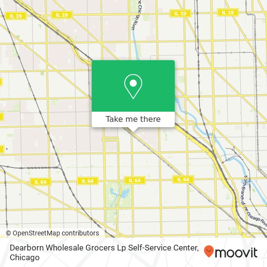 Mapa de Dearborn Wholesale Grocers Lp Self-Service Center