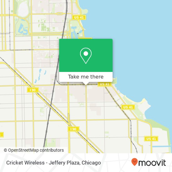 Mapa de Cricket Wireless - Jeffery Plaza