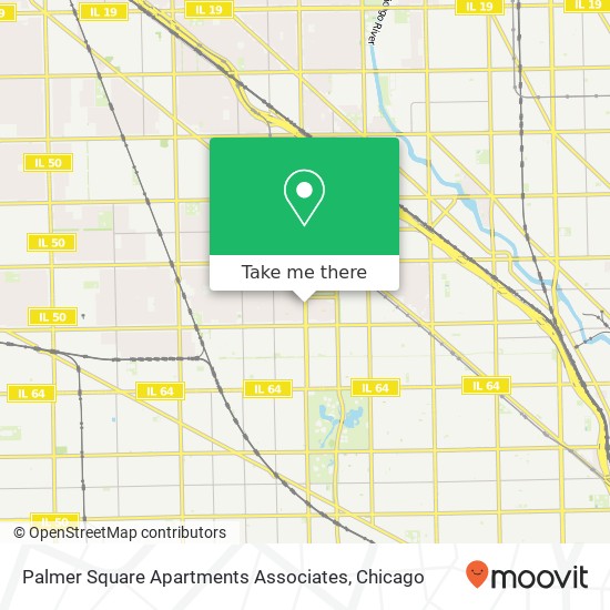 Palmer Square Apartments Associates map