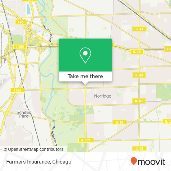 Mapa de Farmers Insurance