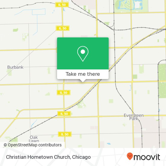 Christian Hometown Church map