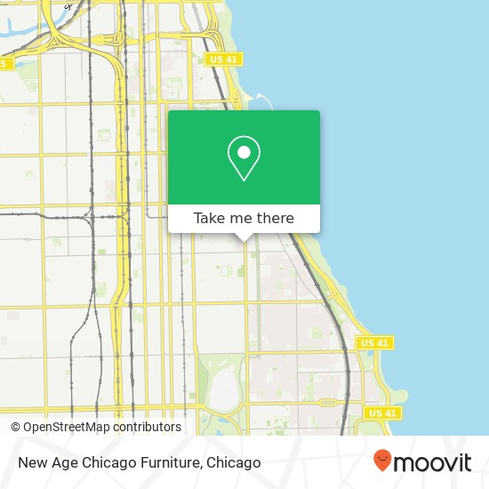 New Age Chicago Furniture map