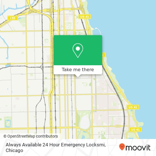 Always Available 24 Hour Emergency Locksmi map