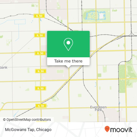 McGowans Tap map