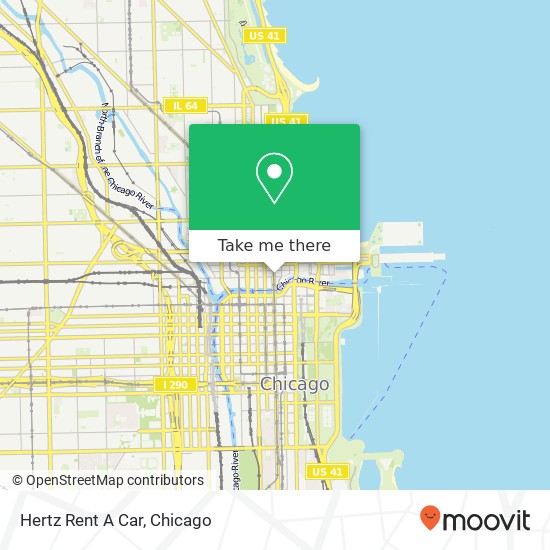 Hertz Rent A Car map