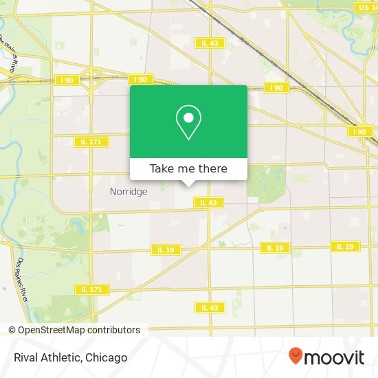 Rival Athletic map