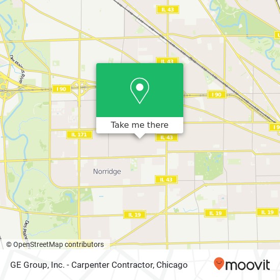 GE Group, Inc. - Carpenter Contractor map