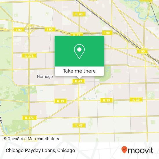 Chicago Payday Loans map
